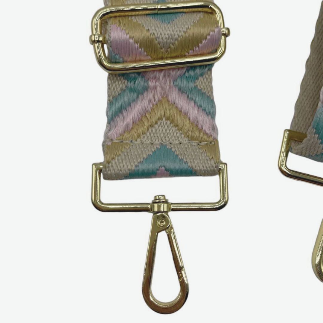 Tracolla regolabile, cinghia di ricambio - 130 / 70 cm - Multicolor Geometric