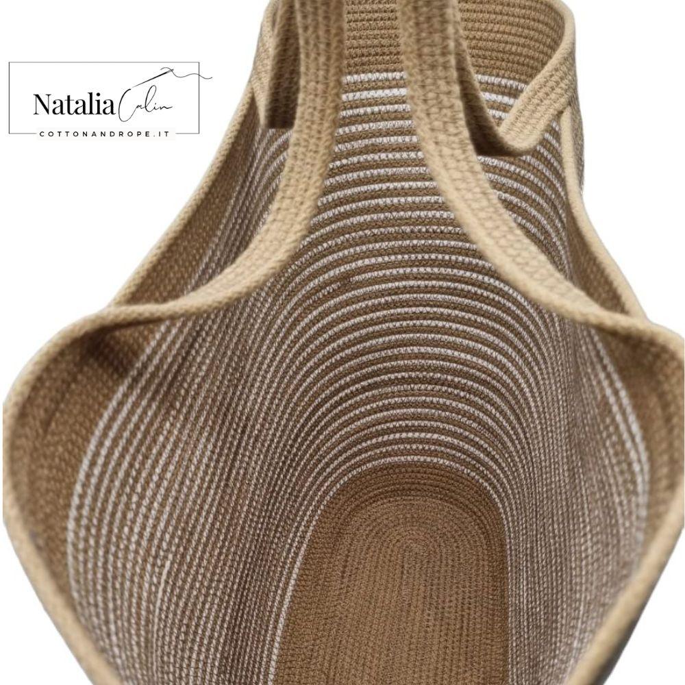 BORSA SOPHIE - Colore: Sabbia - Misure: 30,5 x48 cm - COTTONANDROPE.IT - Made Whit Love