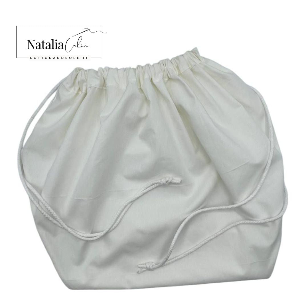 BORSA SHINE - Colore: BIANCO GHIACCIO - Misure: 27 x 44 cm