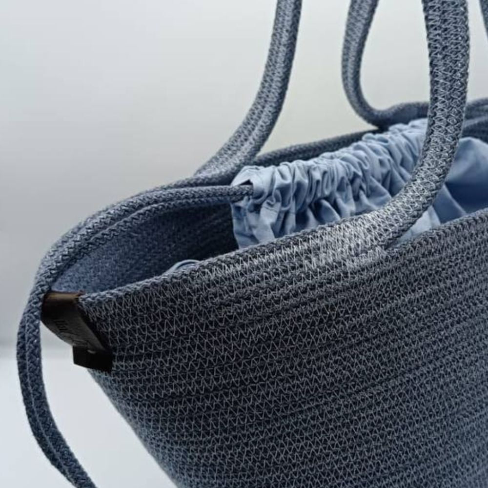 BORSA PRIMAVERA CELESTE  - Misure: 23x36 cm