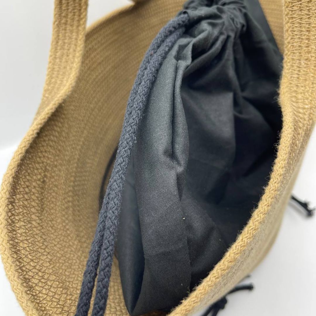 MUSTARD BAG - Color: MUSTARD / BLACK - Measurements: 23 x 40 cm