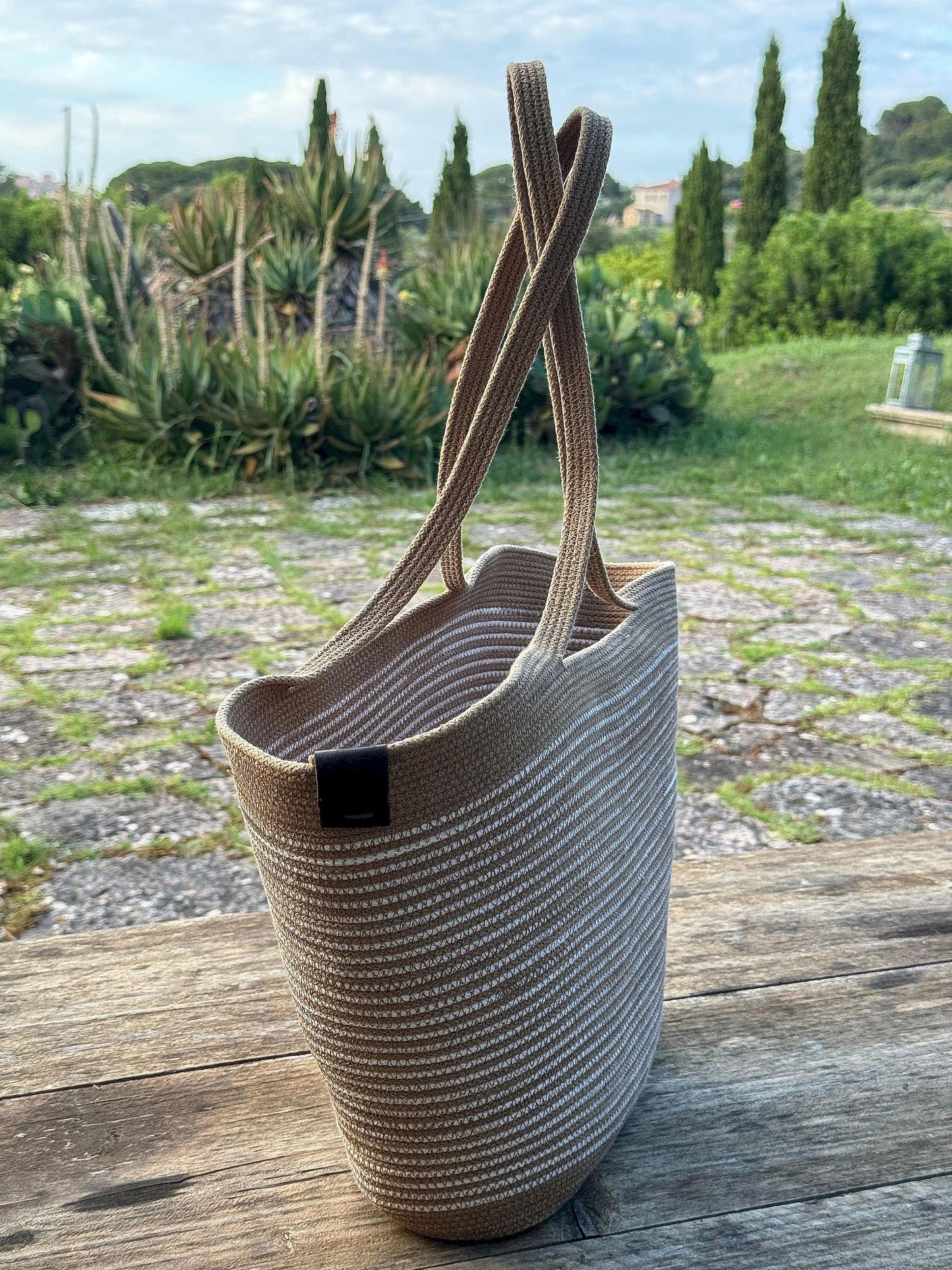 BORSA SOPHIE - Colore: Sabbia - Misure: 30,5 x48 cm - COTTONANDROPE.IT - Made Whit Love