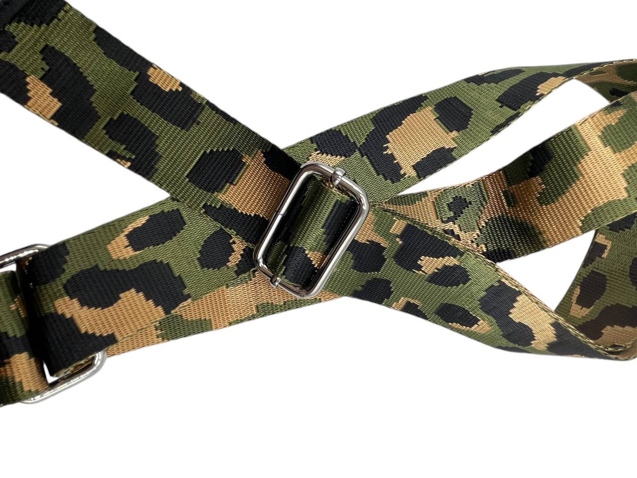 Tracolla regolabile, cinghia di ricambio - 80 / 130 cm - Verde Militare