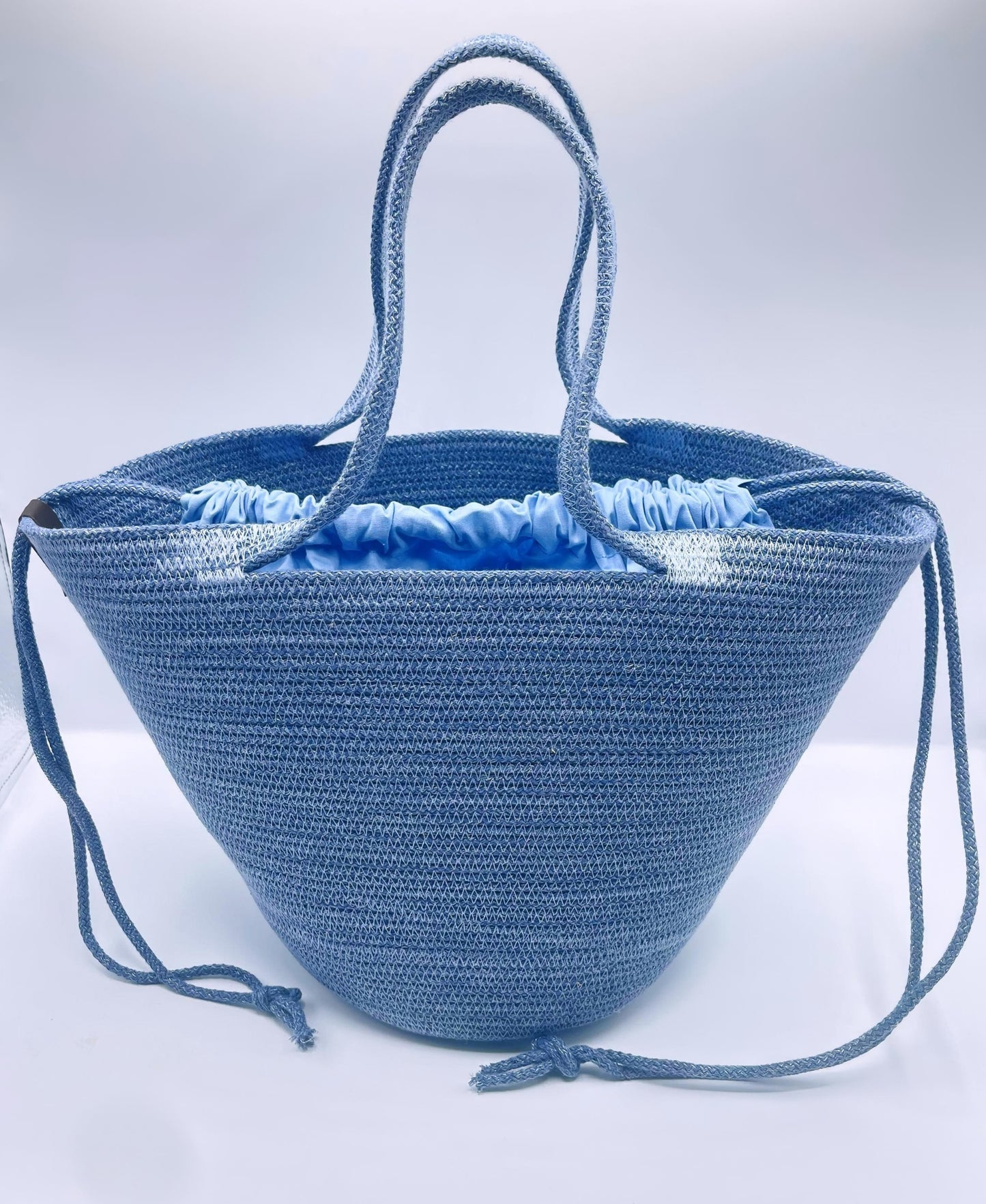 Borsa Perla di Mare in corda di cotone, H 35 cm L 49 cm
