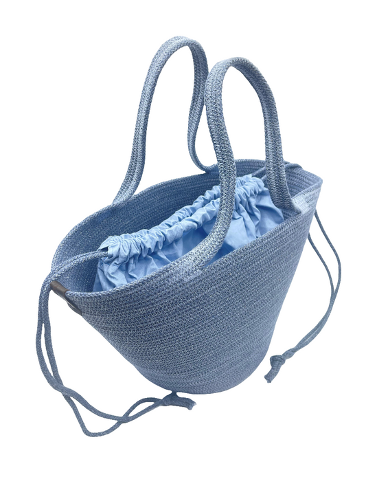 Borsa Perla di Mare in corda di cotone, H 35 cm L 49 cm