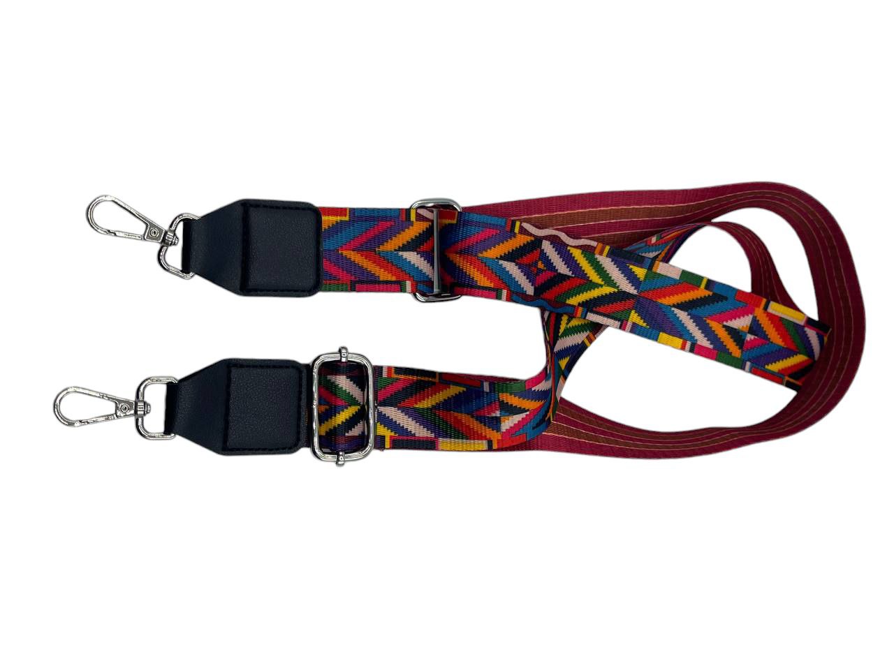 Tracolla regolabile, cinghia di ricambio - 145 / 75 cm - Multicolor  Arlecchino